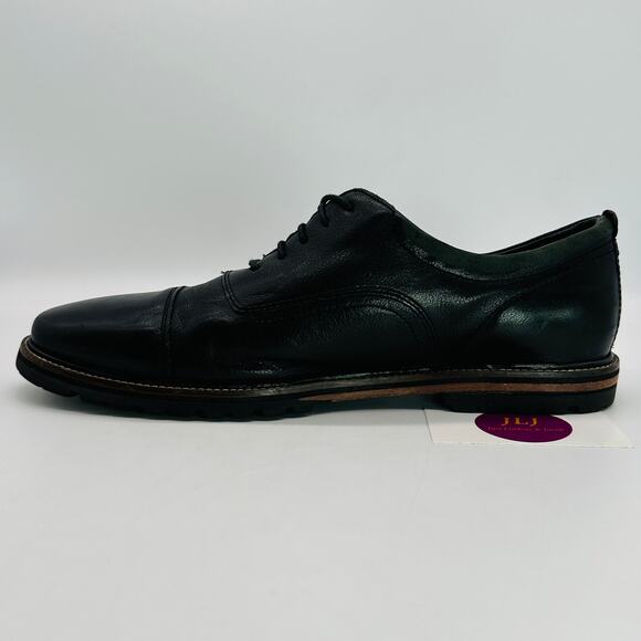 Cole Haan Men's Richardson Grand Black Leather Cap Toe Oxfords C28332 Size 10.5 - Picture 8 of 12